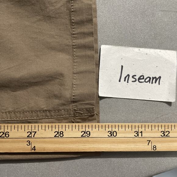 Wide Leg Utility Pants Size Medium Poplin High Rise Drawstring Lagenlook Baggy - Picture 12 of 13